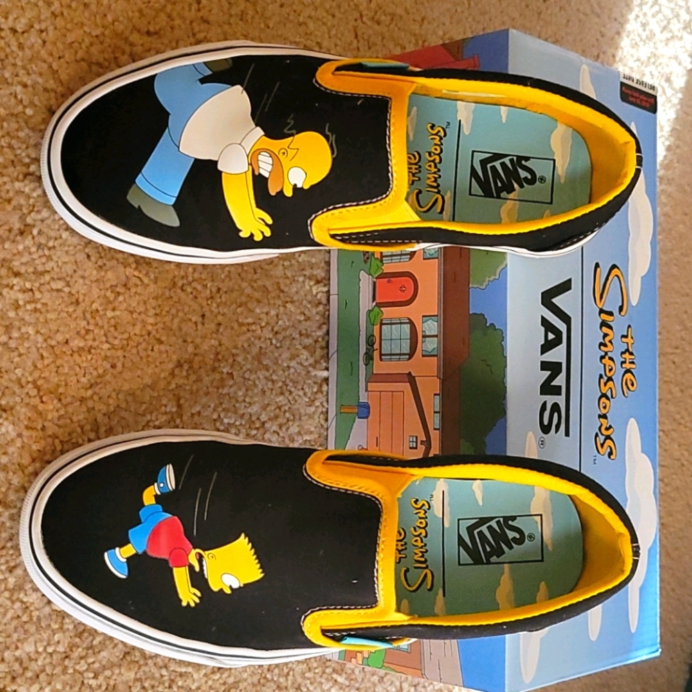 VANS The Simpsons Slip On Shoes Homer Bart
